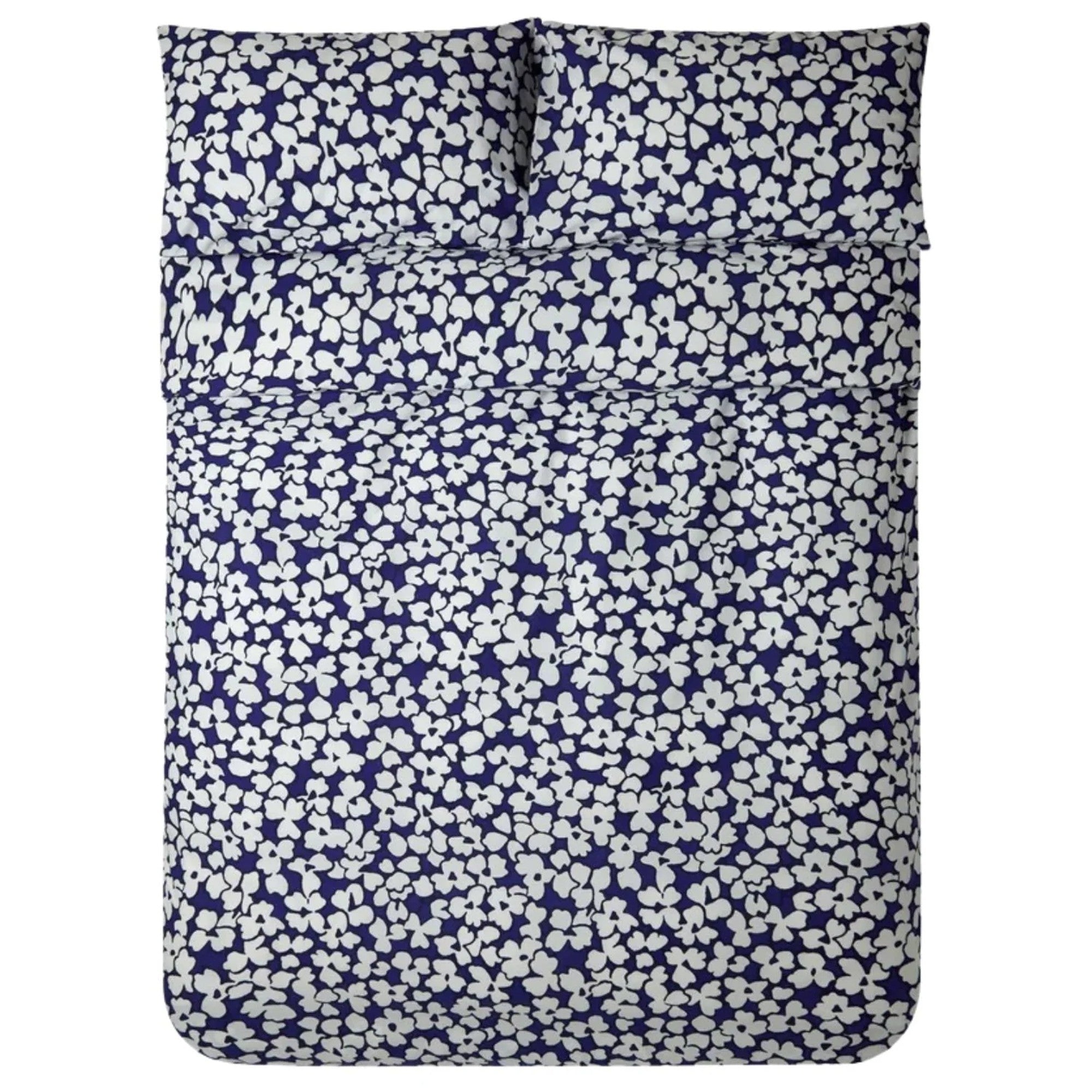 Jasper Conran "Abstract Floral Print" Duvet Cover Set in Blue