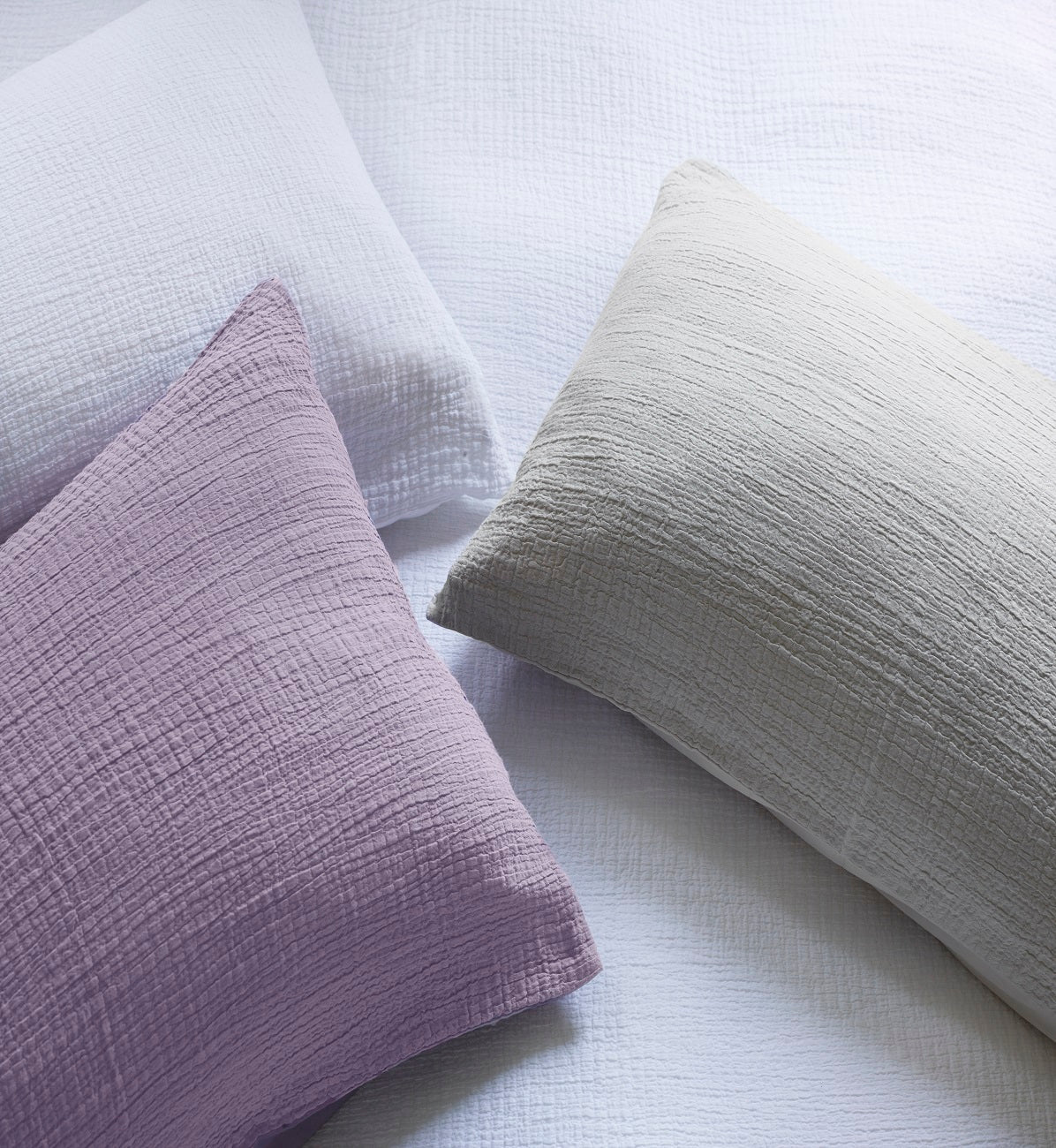 Jasper Conran "Double Weave" Duvet Cover Set in Lavender Grey