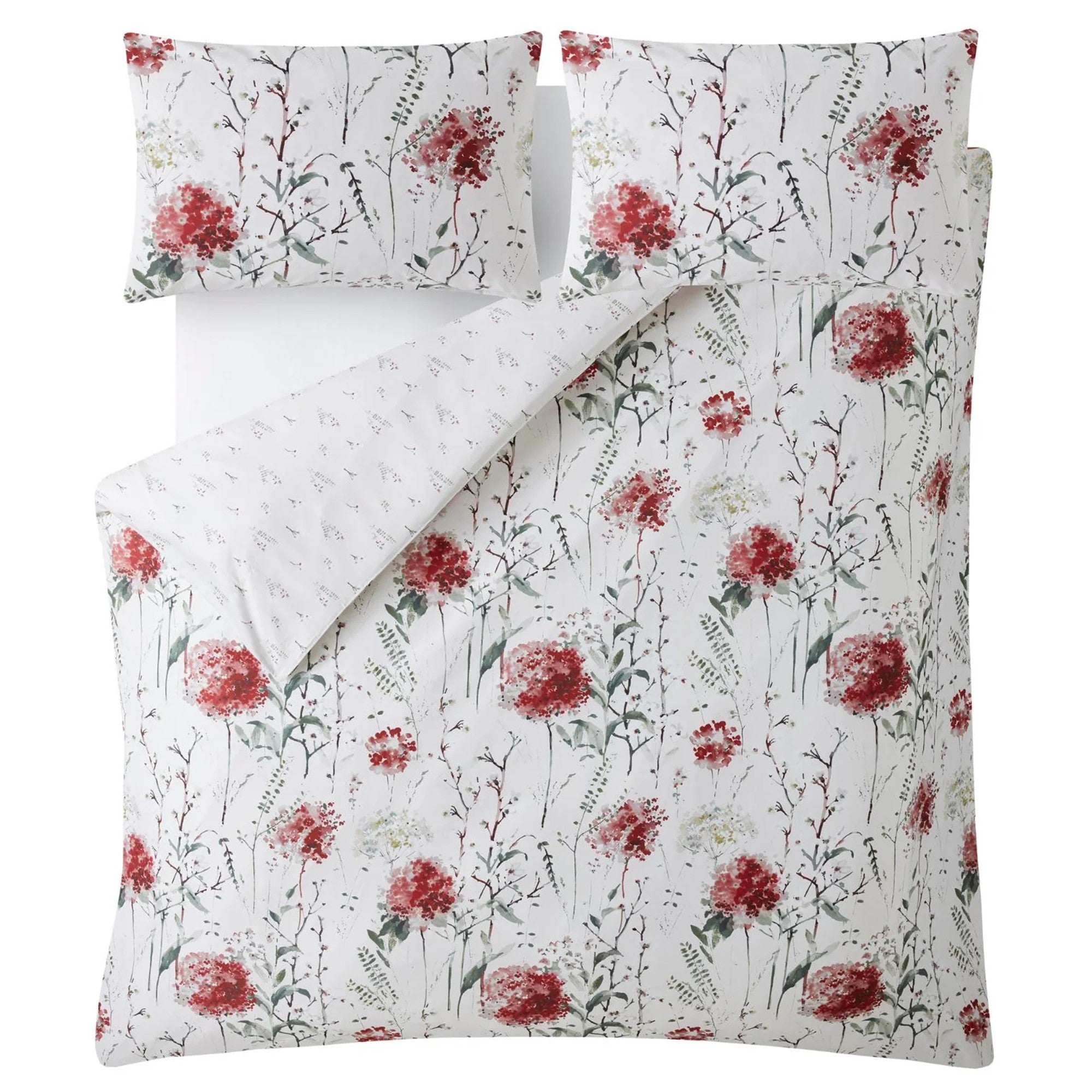 Laura Ashley "Pallington Bloom" Duvet Cover Set in Ruby