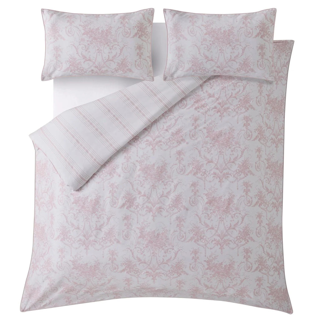 Laura Ashley "Tuileries" Duvet Cover Set in Blush Pink
