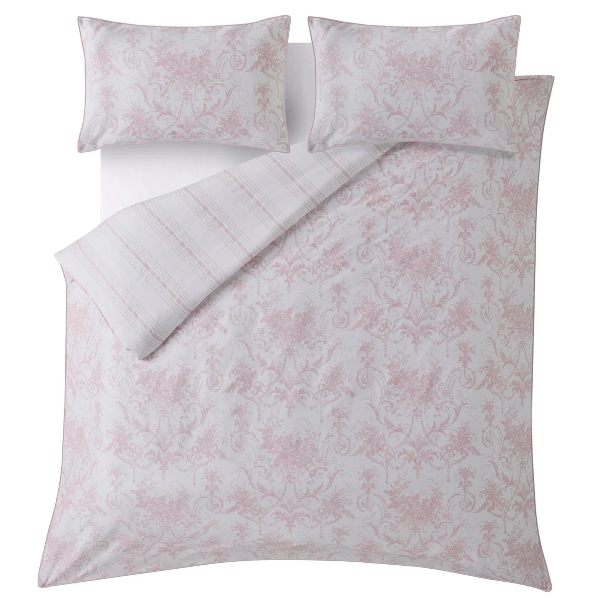 Laura Ashley "Tuileries" Duvet Cover Set in Blush Pink