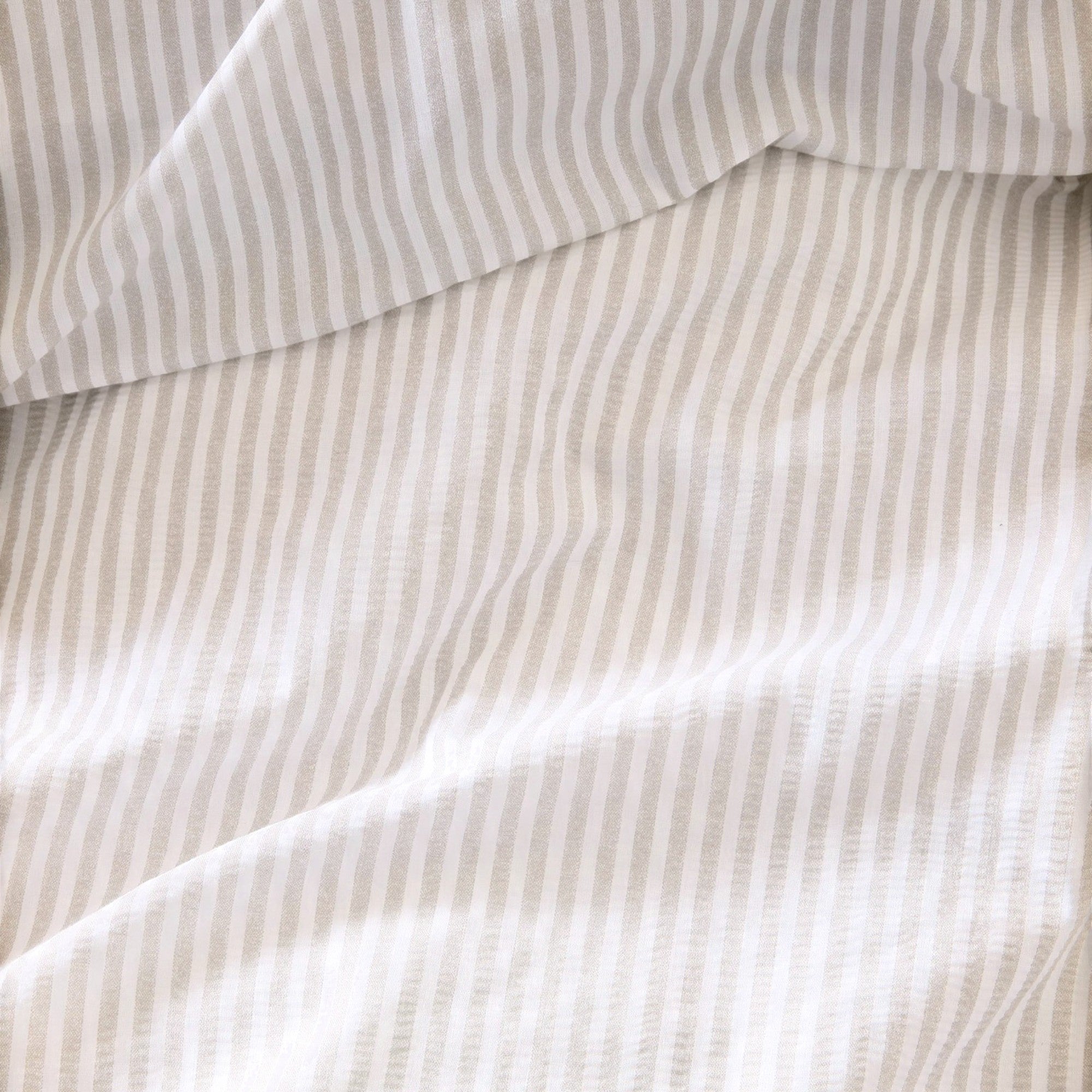 Cornish Stripe Duvet Cover Set in Natural