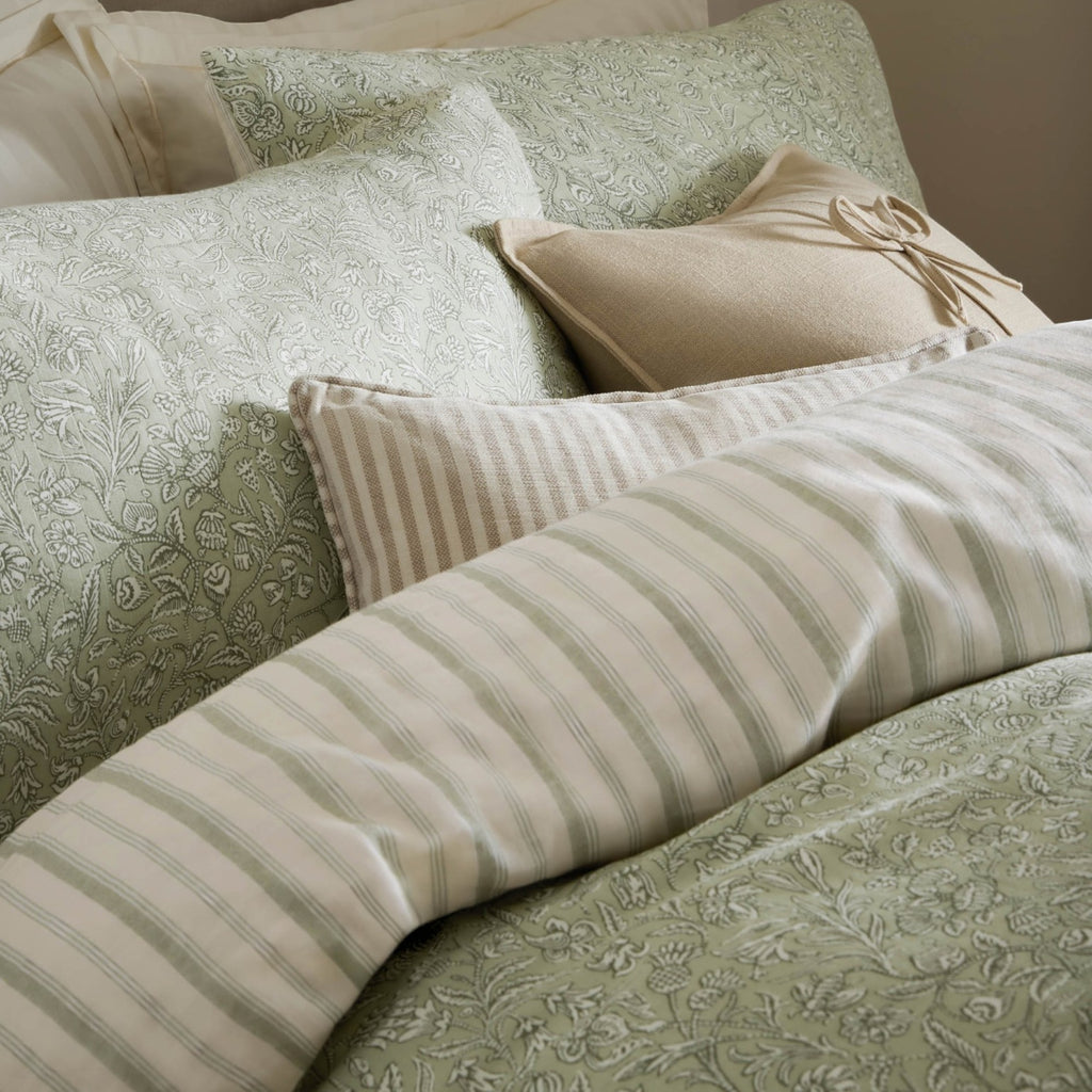 Elmdon Duvet Cover Set in Sage