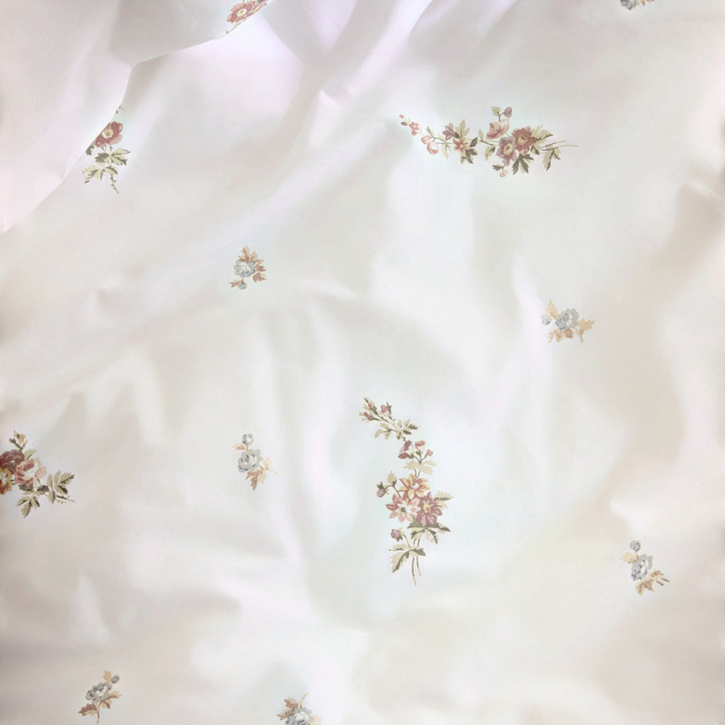Elsie Bouquet Duvet Cover Set in Pale Cranberry