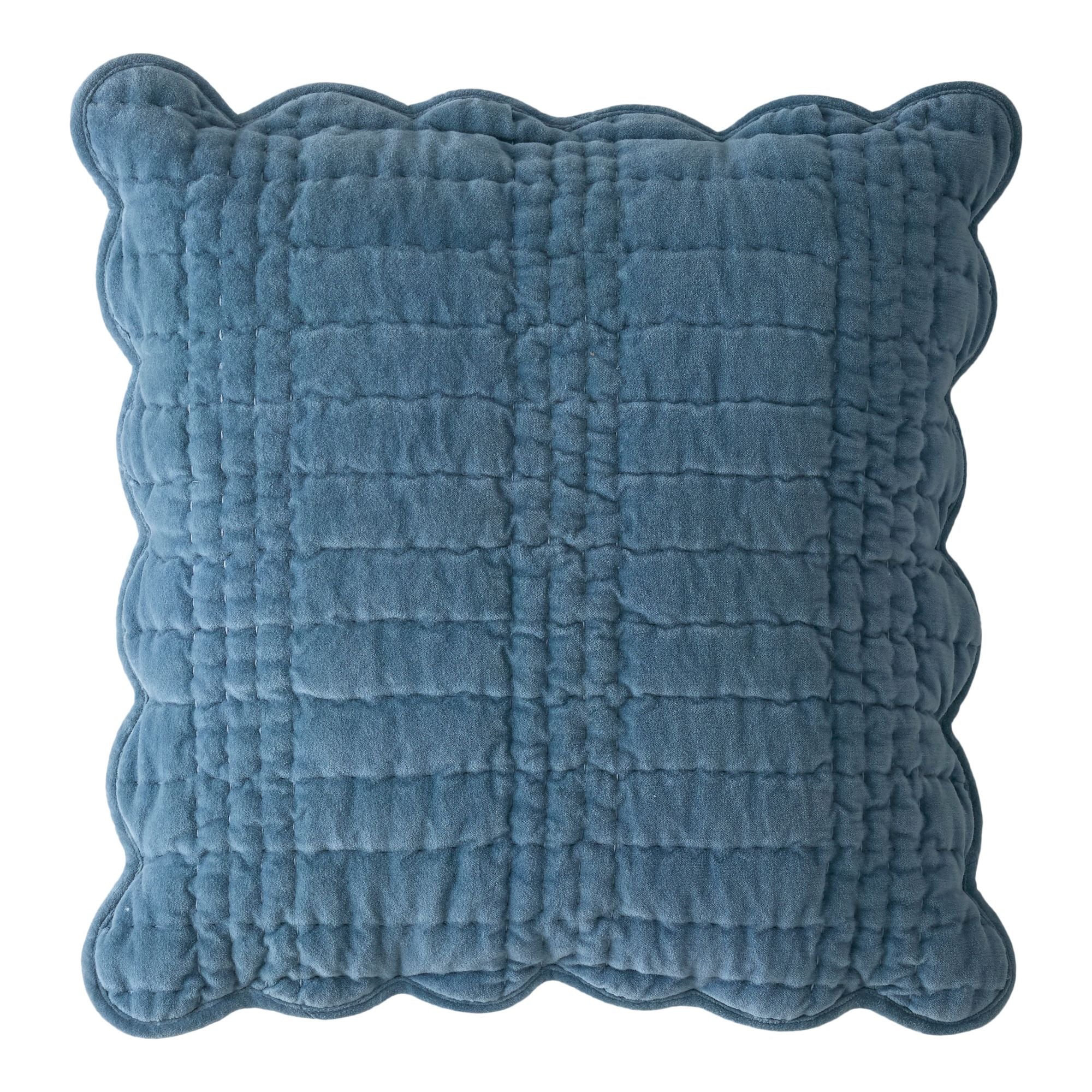 Brady Scalloped Decorative Filled Cushion