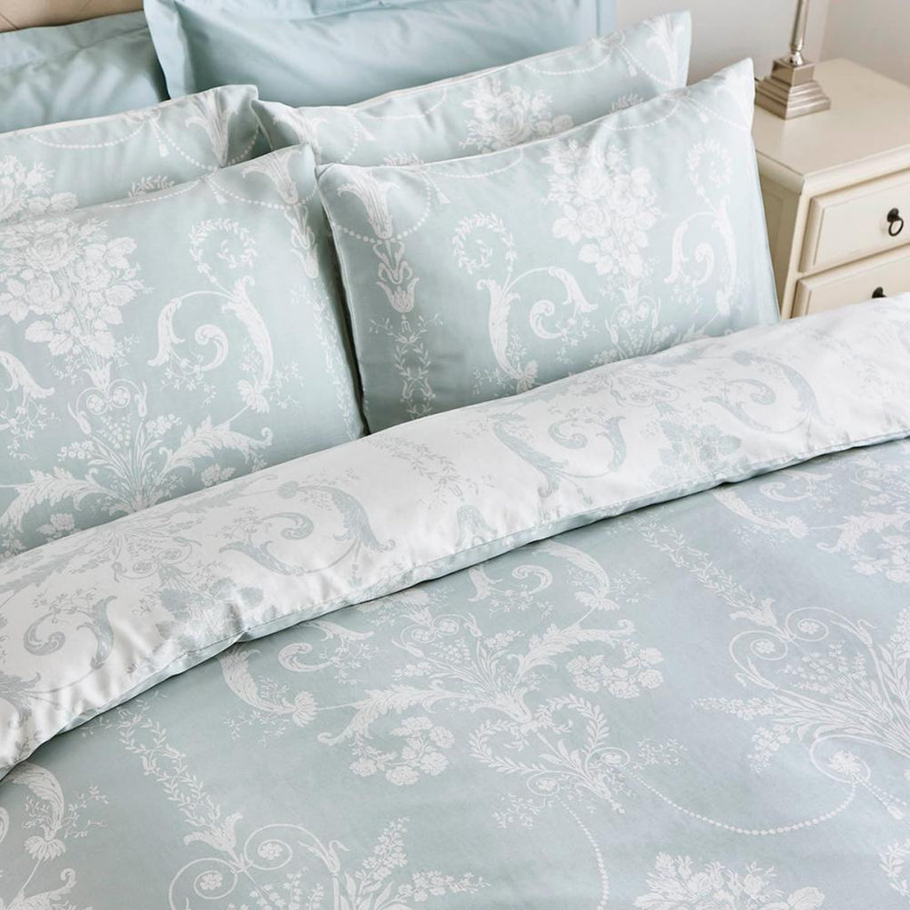Josette Duvet Cover Set in Duck Egg