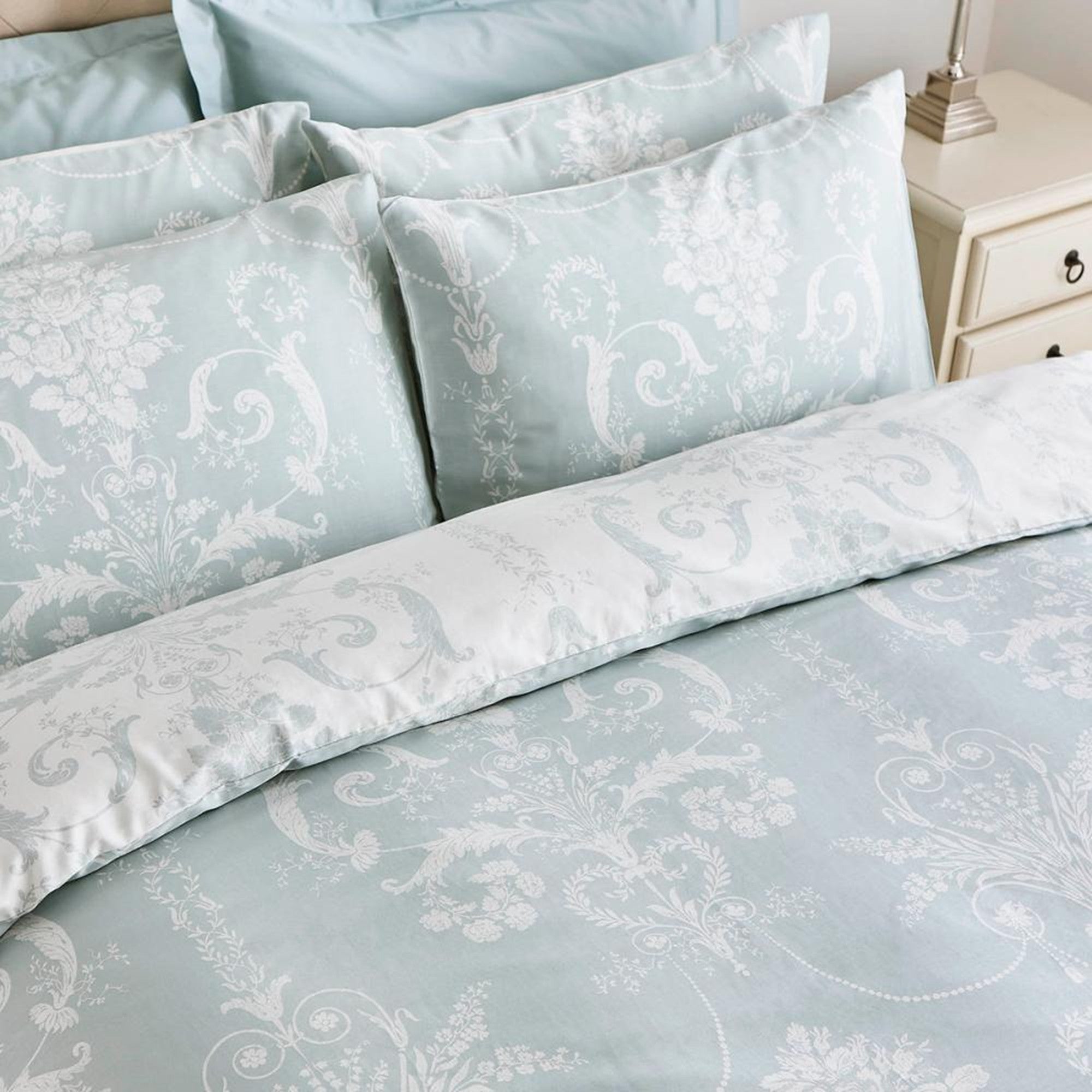 Josette Duvet Cover Set in Duck Egg