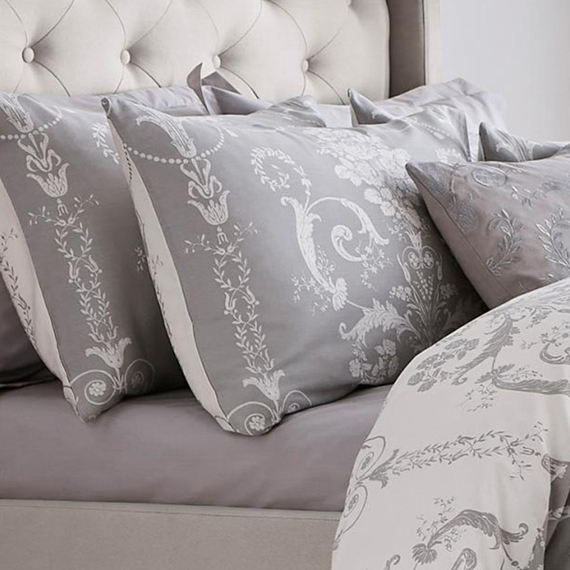 Josette Duvet Cover Set in Steel