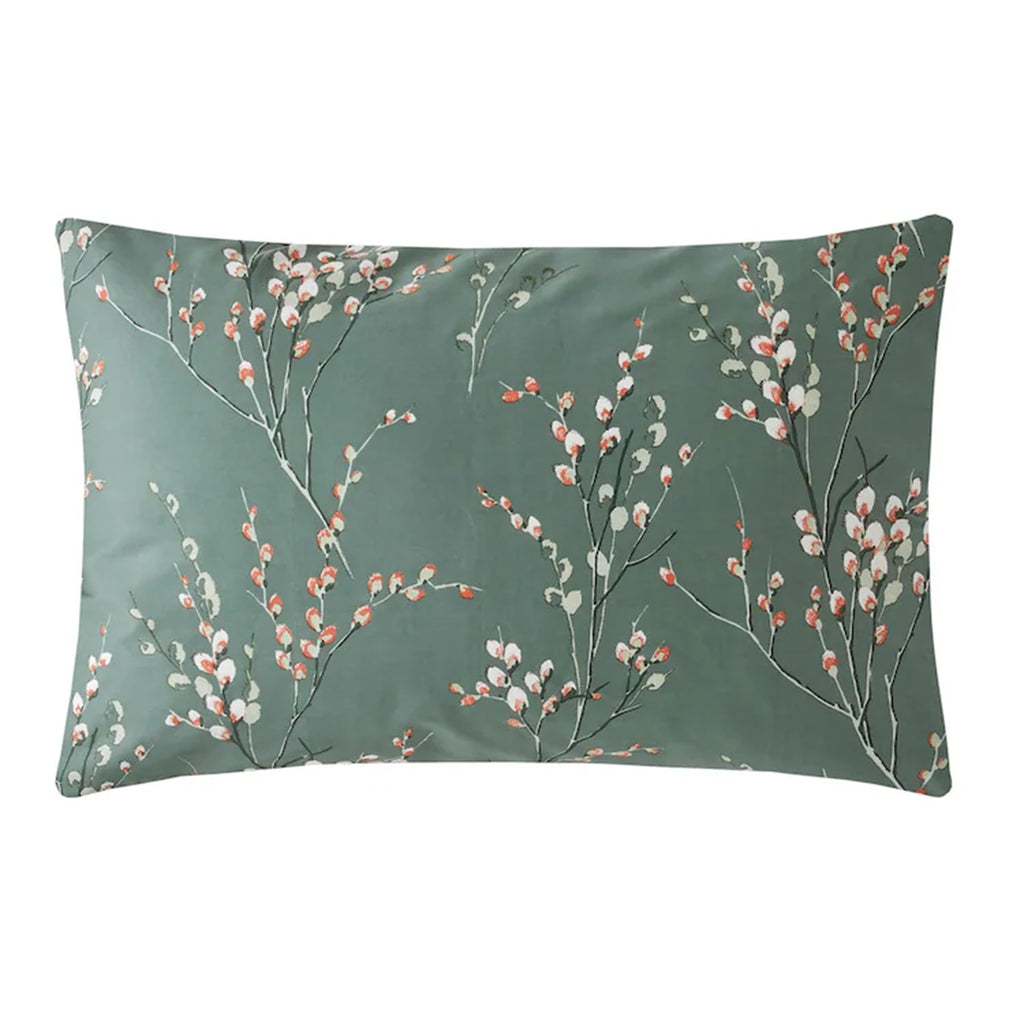 Pussy Willow Duvet Cover Set in Fern Green