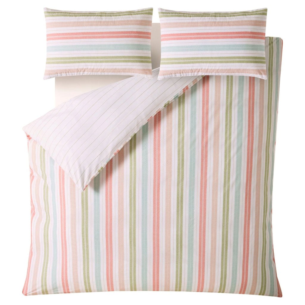 Sophie Stripe Duvet Cover Set in Pink