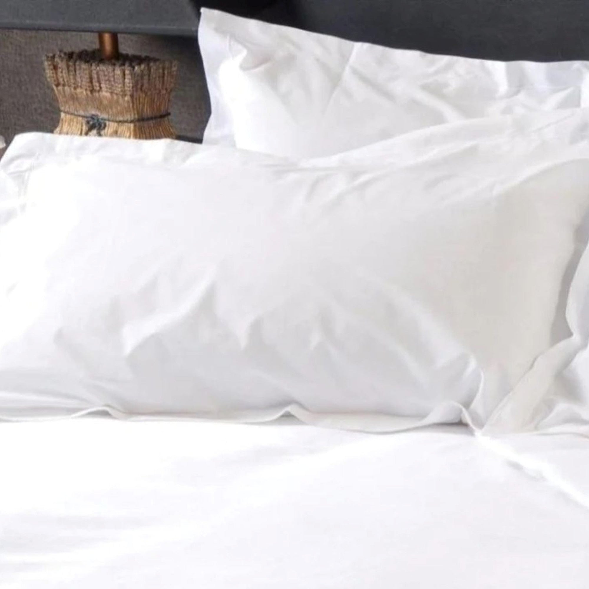 Real Hotel 500 TC Cotton Sateen Fitted Sheet in White