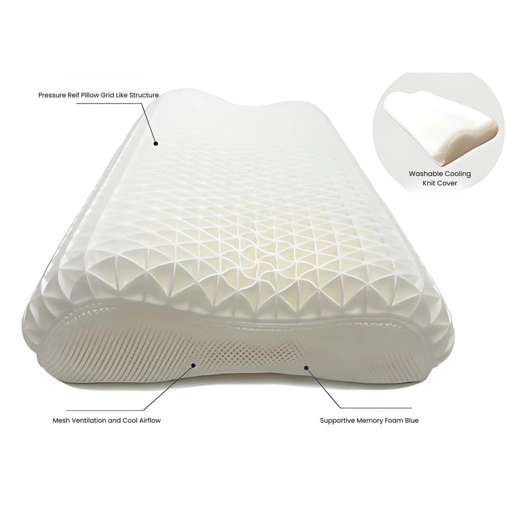Linen Obsession "Contour Pillow" Intelligent Pressure Relief