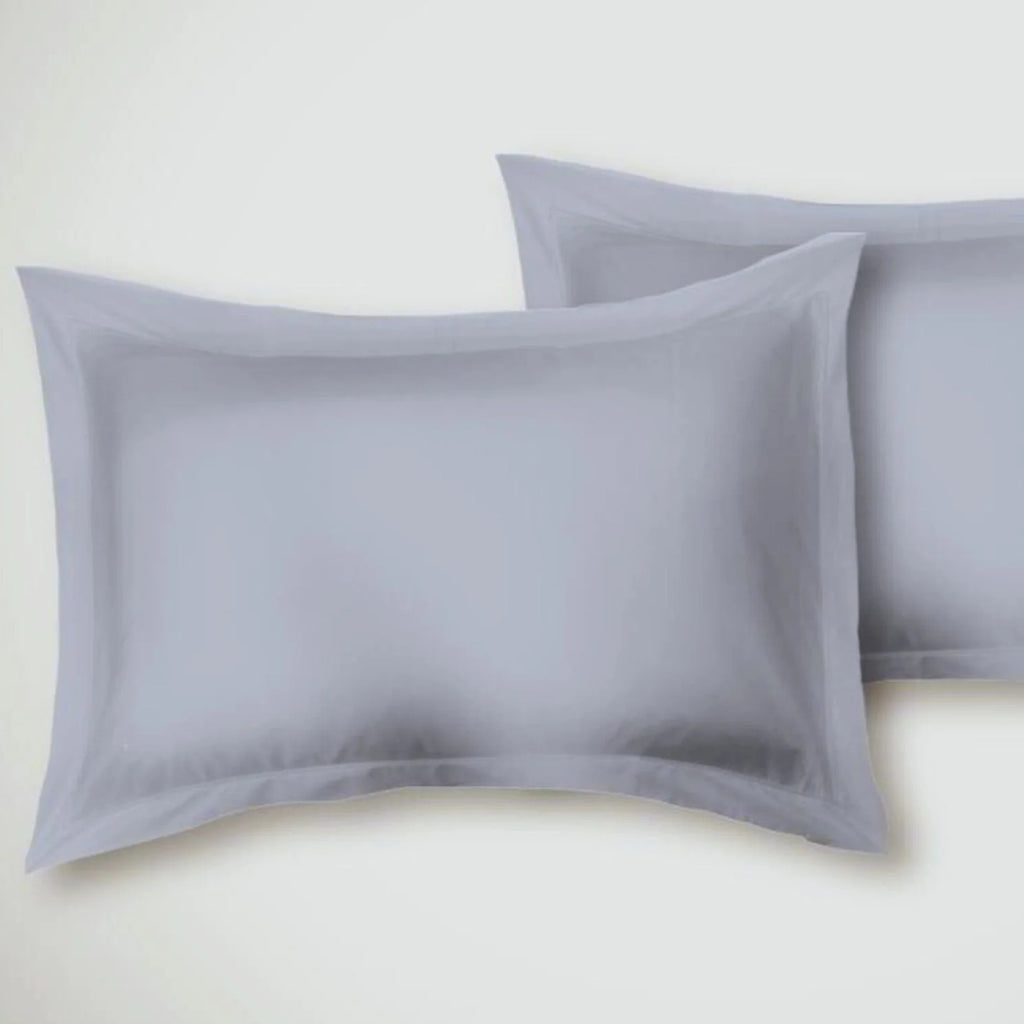 Luxury Everyday 300 TC Cotton Sateen Fitted Sheet in Silver