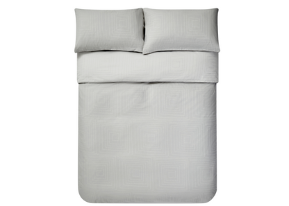Jasper Conran "Dot to Dot" Jacquard Duvet Cover Set in Lunar Grey