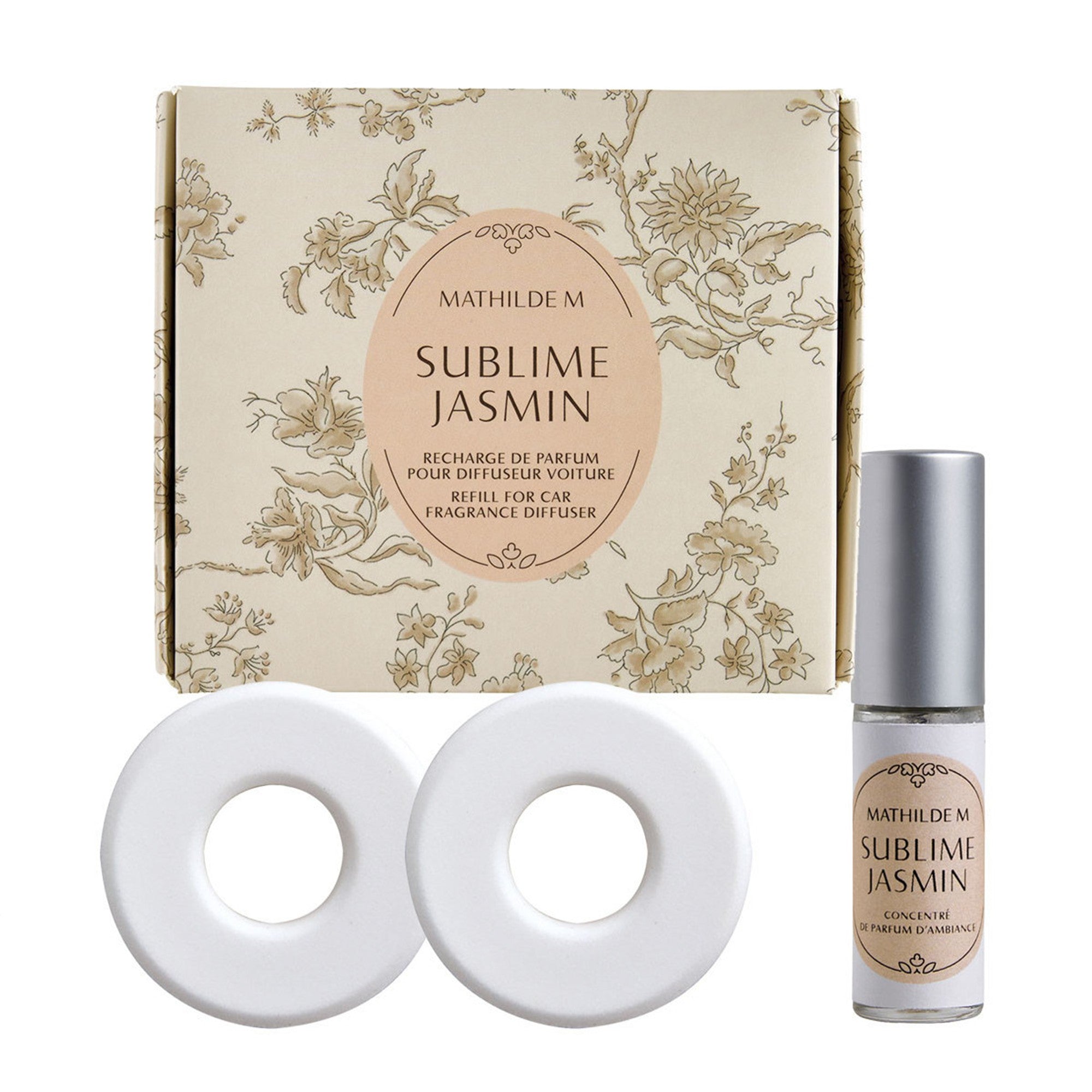 Mathilde "Sublime Jasmin" Car fragrance diffuser refill Escapades Parfumées