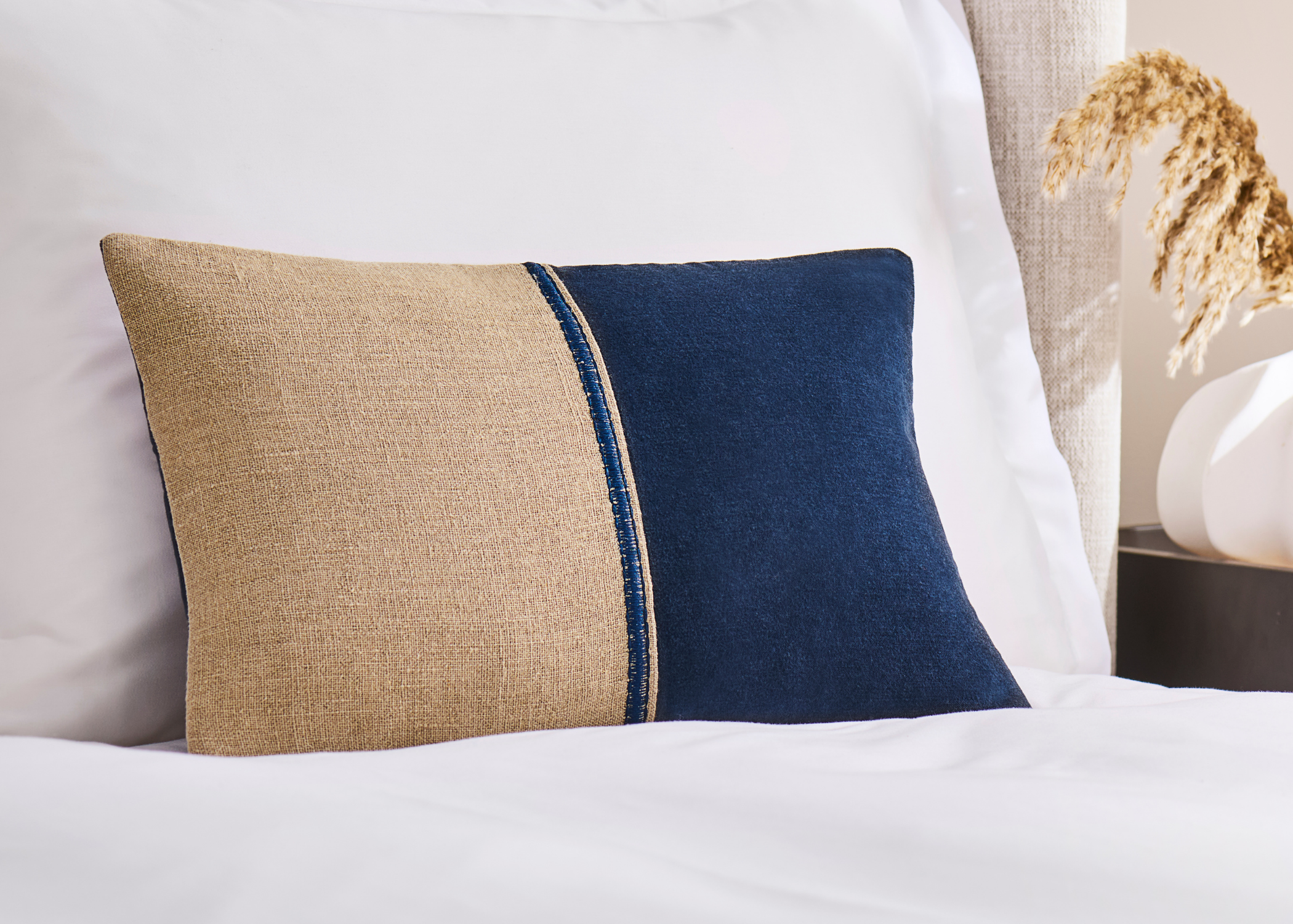 Christy "Menton" Decorative Filled Cushion in Navy