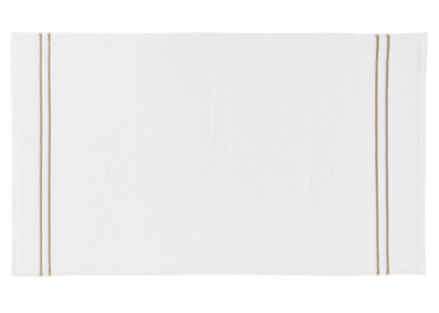 Bedeck of Belfast "Murano" Bath Towels in White/ Truffle