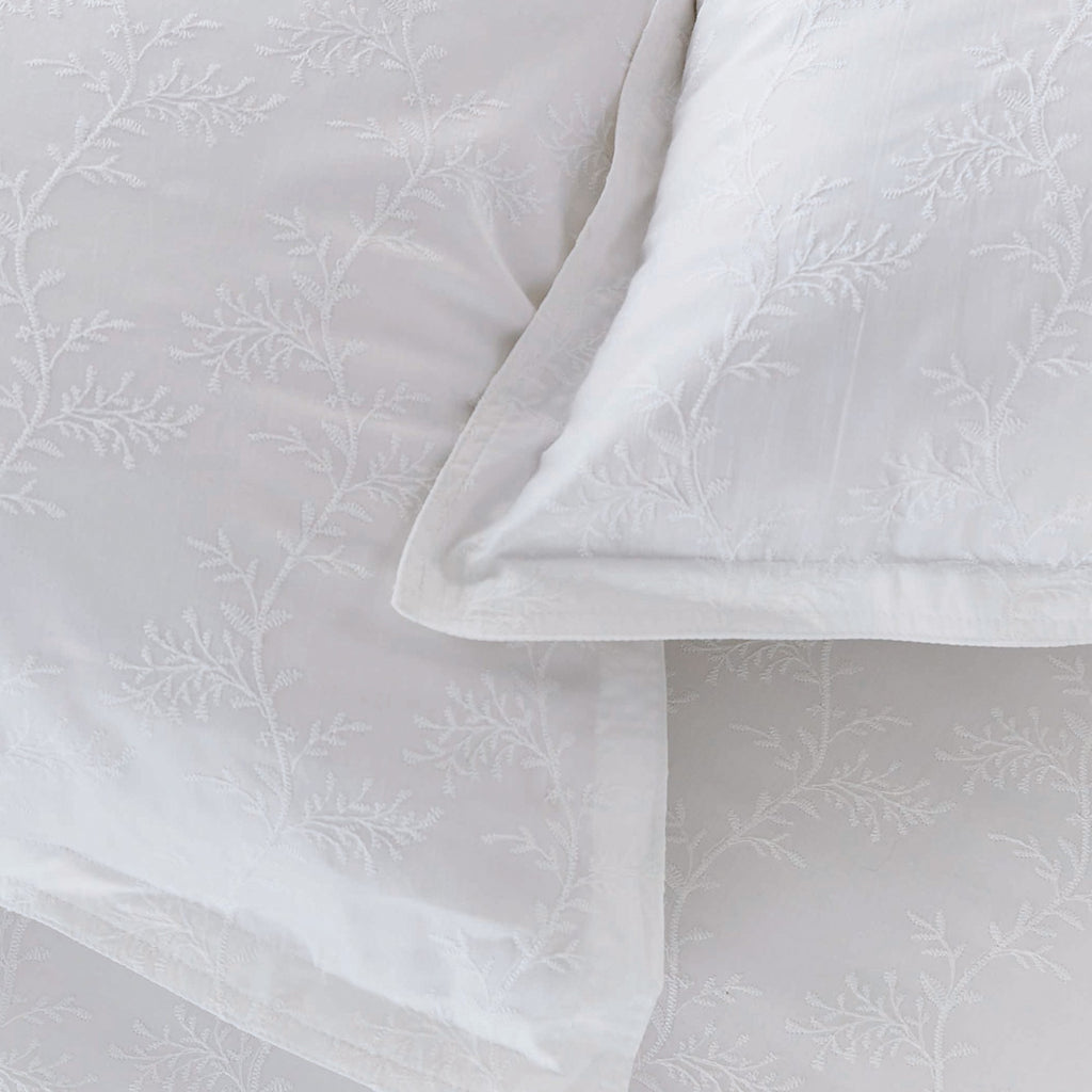 Murmur Bea Embroidery Duvet Cover Sets in White