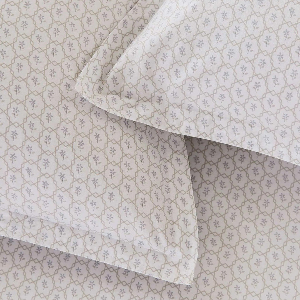 Murmur Florin Duvet Cover Set in Linen