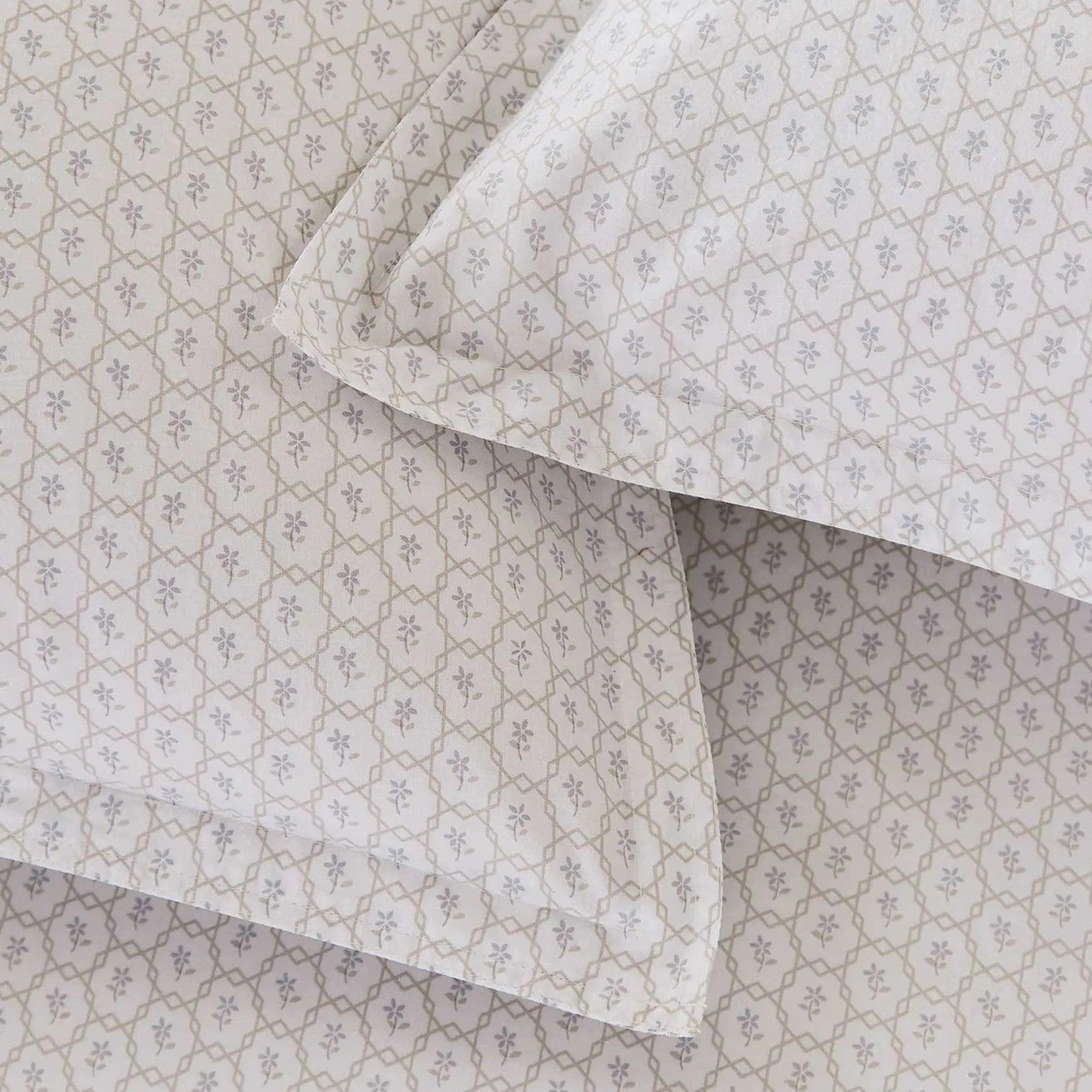 Murmur Florin Duvet Cover Set in Linen