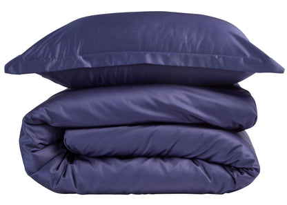 Christy "400 TC Sateen" Plain Dyed Sheets in Colour Navy