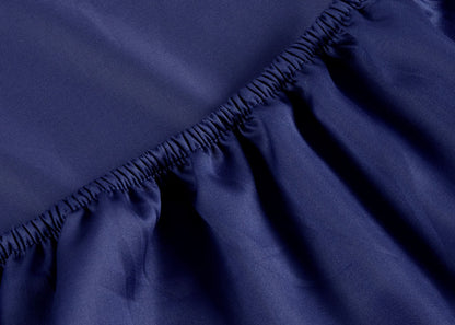 Christy "400 TC Sateen" Plain Dyed Sheets in Colour Navy