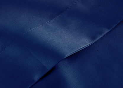 Christy "400 TC Sateen" Plain Dyed Sheets in Colour Navy
