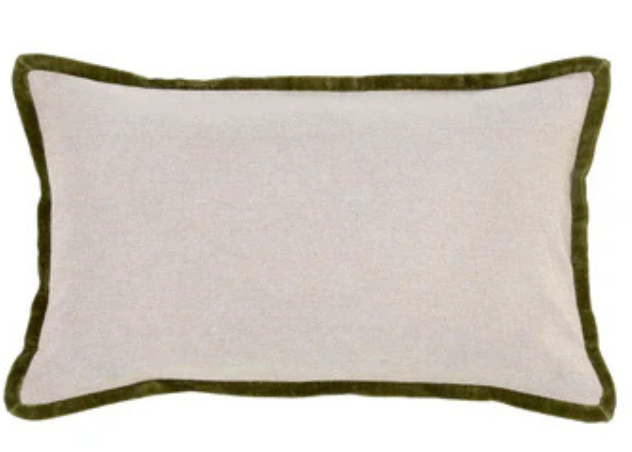 Christy "Jaipur Trim" Cushion in Olive