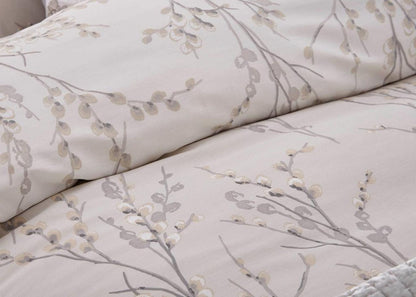 Laura Ashley "Pussy Willow" Duvet Cover Set in Dove Grey