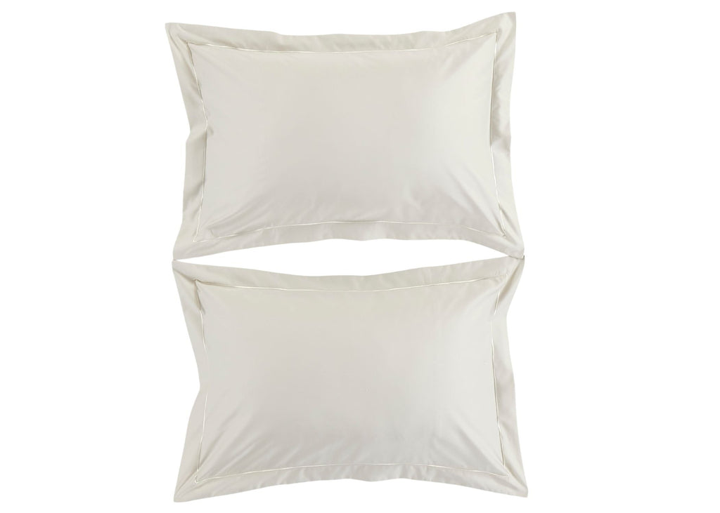 500TC Hygro Cotton Sateen Bed Linen with Parchment boarder Stitch