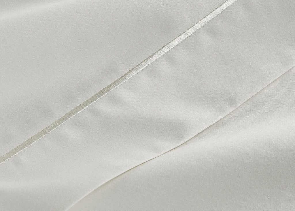 500TC Hygro Cotton Sateen Bed Linen with Parchment boarder Stitch