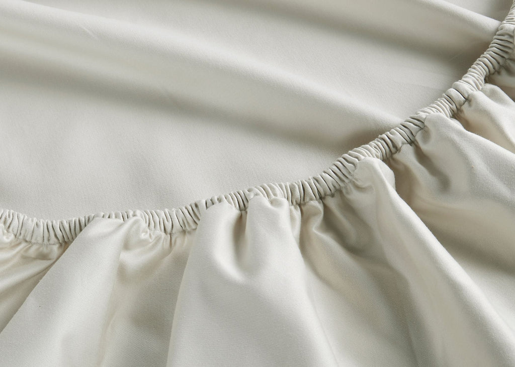 500TC Hygro Cotton Sateen Bed Linen with Parchment boarder Stitch