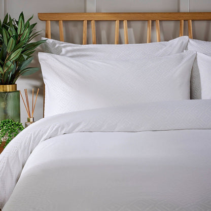 Christy "Pedro" Duvet Cover Sets in White