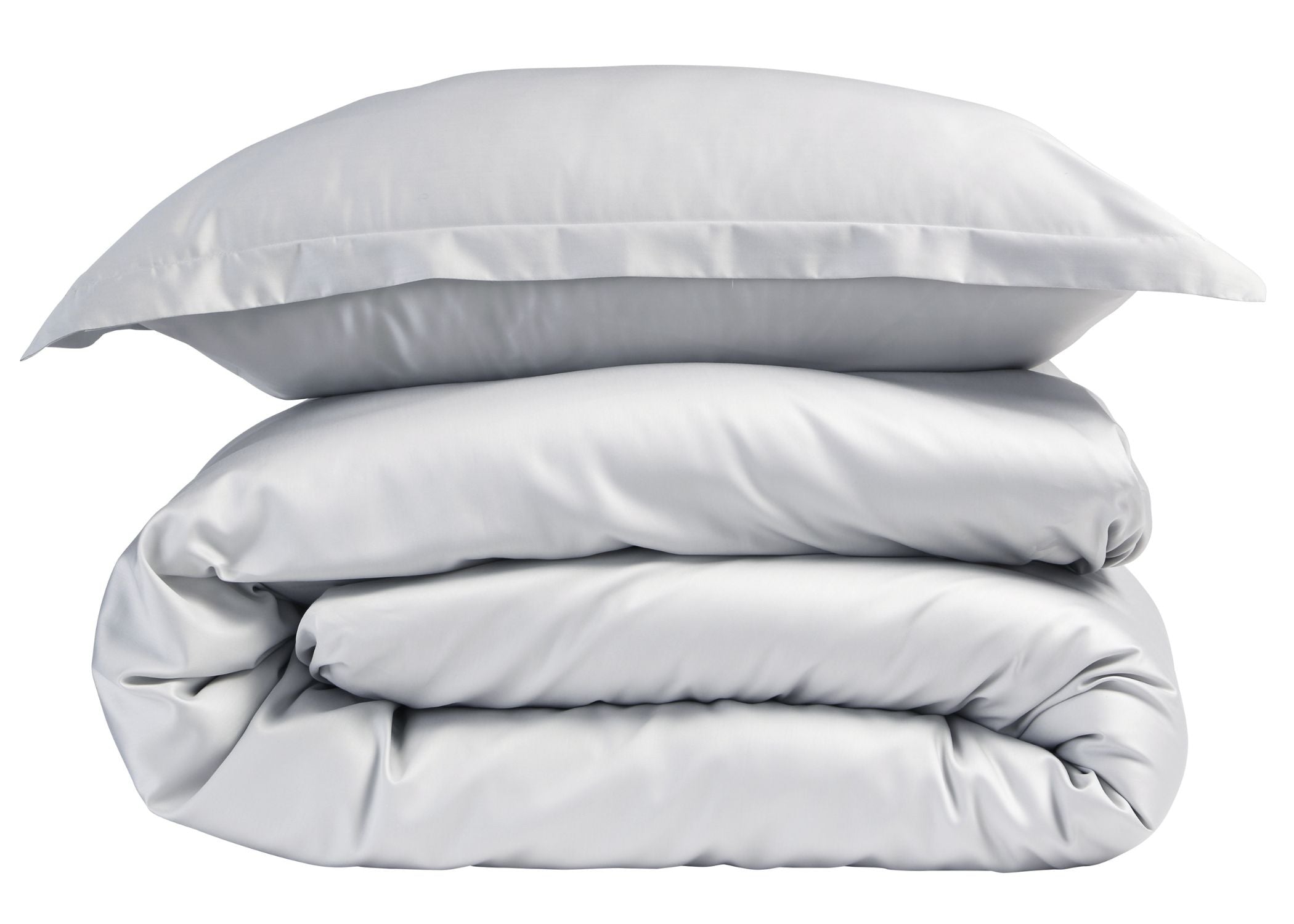 Christy "400 TC Sateen" Plain Dyed Sheets in Colour Platinum