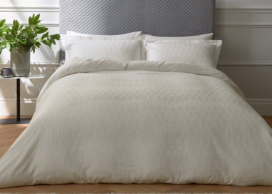 Bedeck of Belfast "Ravello" Duvet Cover Set in Chalk