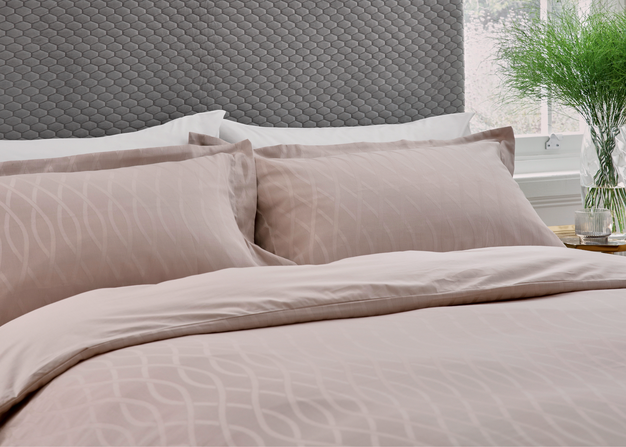 Bedeck of Belfast "Ravello" Duvet Cover Set in Truffle