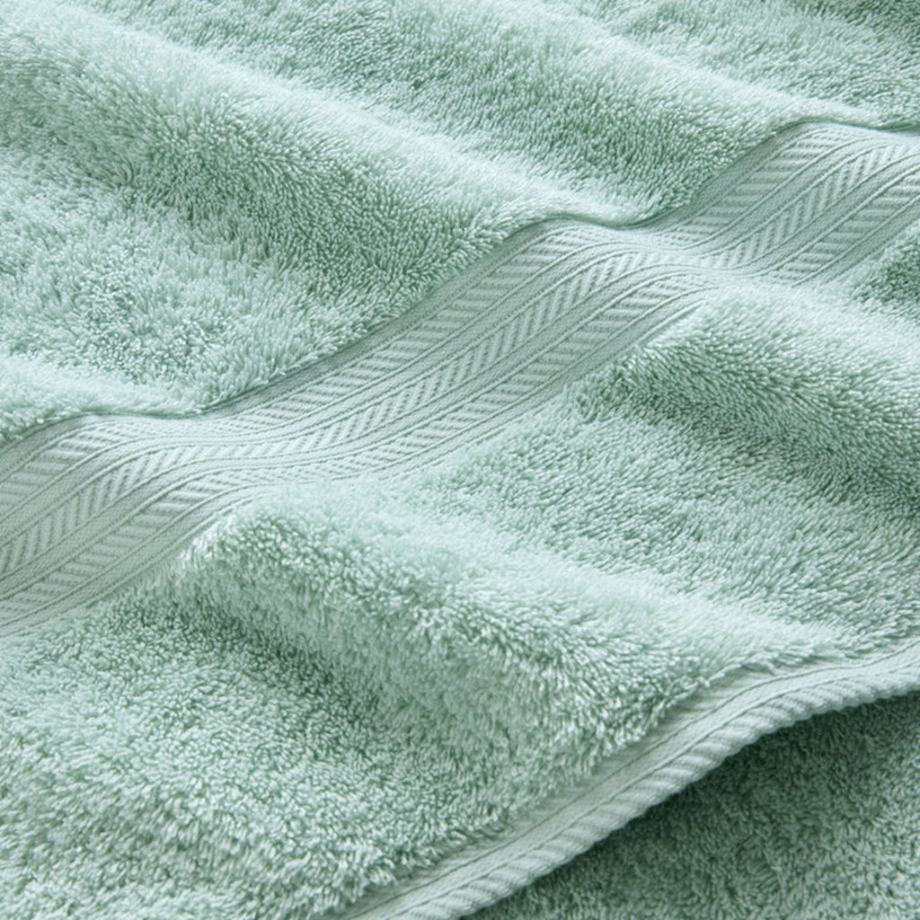Renaissance Egyptian Cotton Bath Towels Collection in Eggshell Blue
