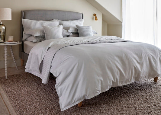 Christy "Riley" Duvet Cover Sets in Platinum