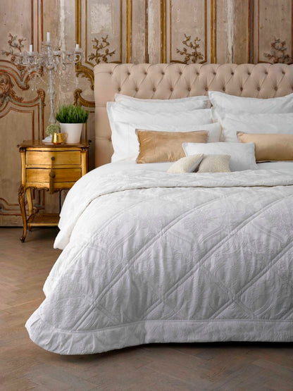 Christy "Rochester" Jacquard Bed Linen in White
