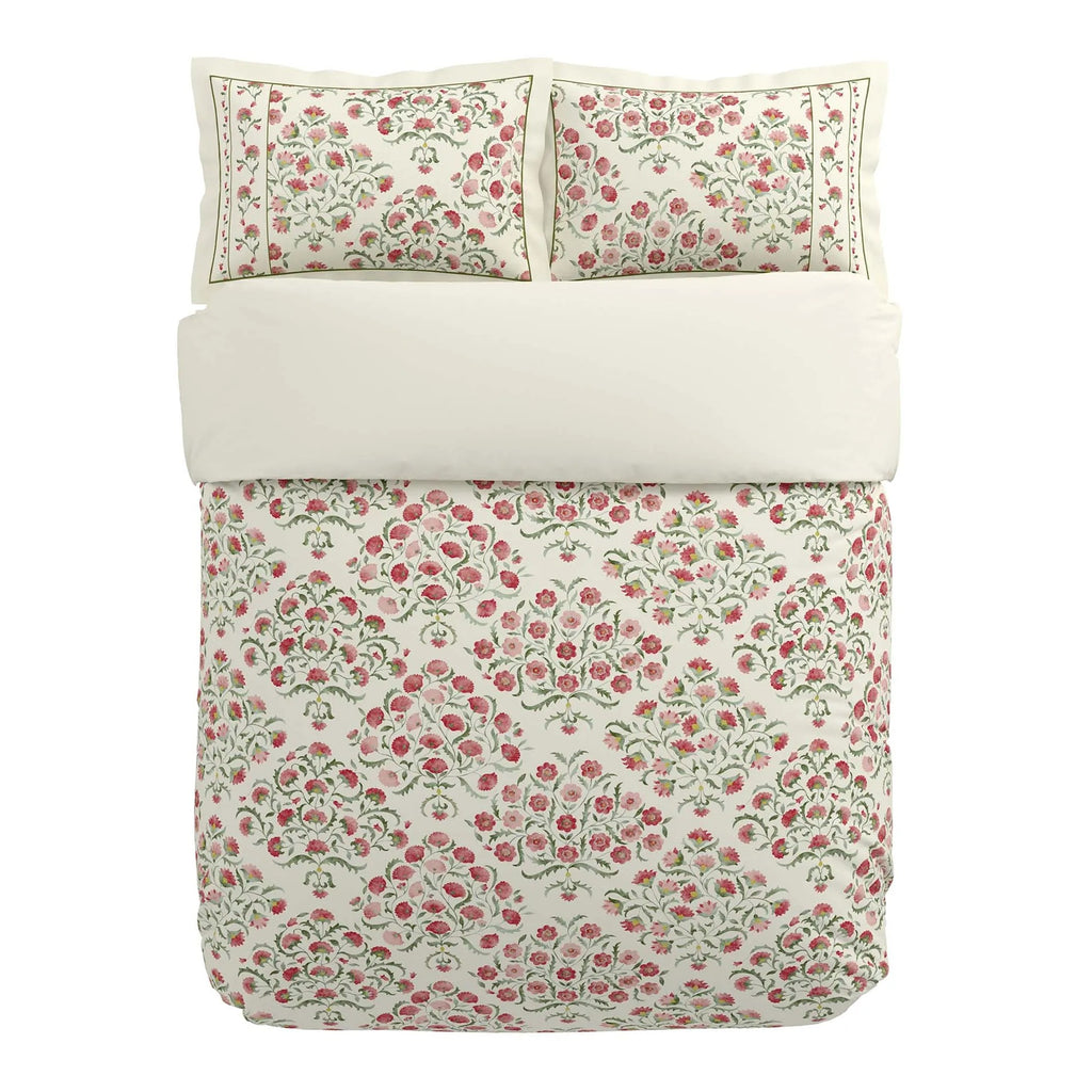 Ottoman Duvet Cover Set in Rose & Olive
