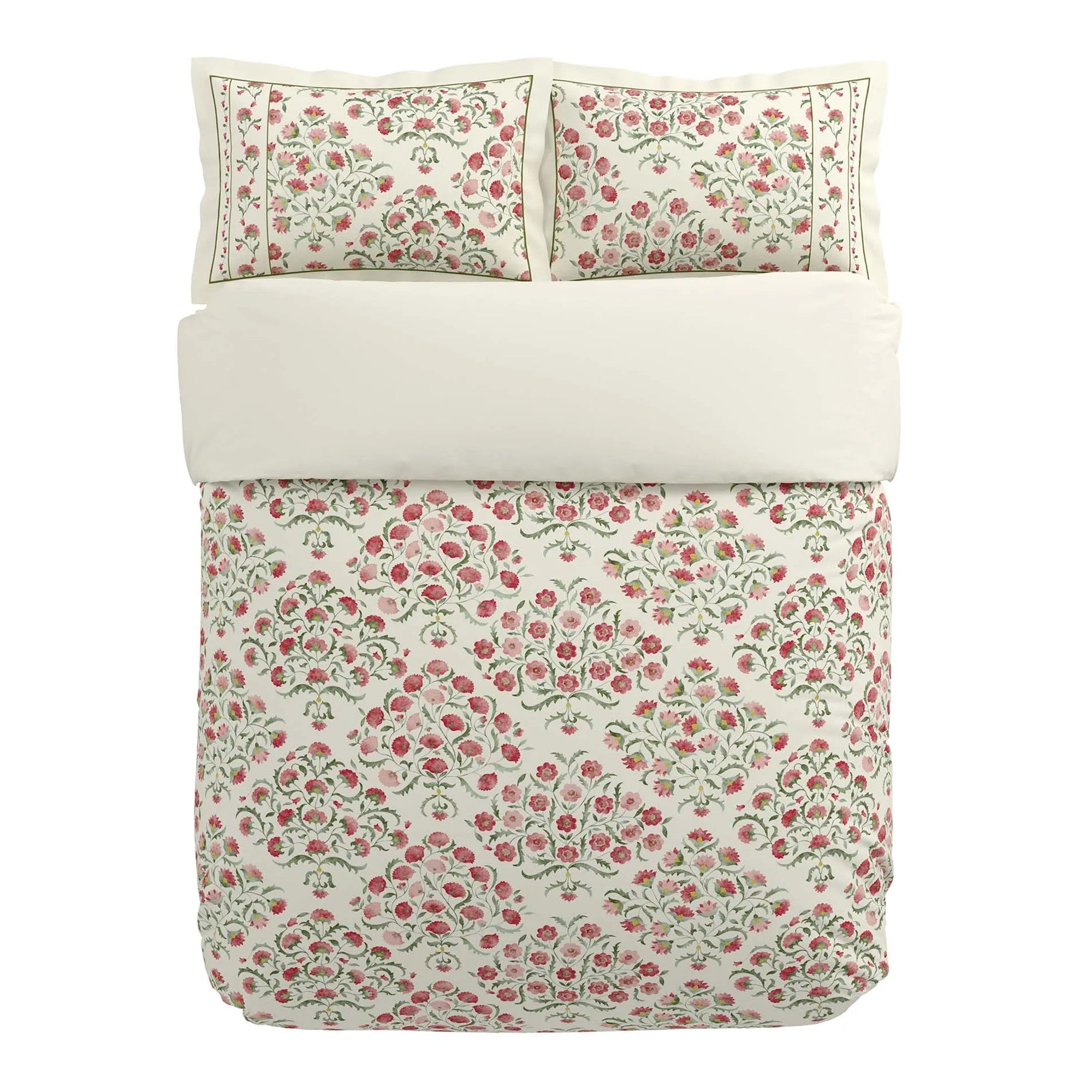 Ottoman Duvet Cover Set in Rose & Olive