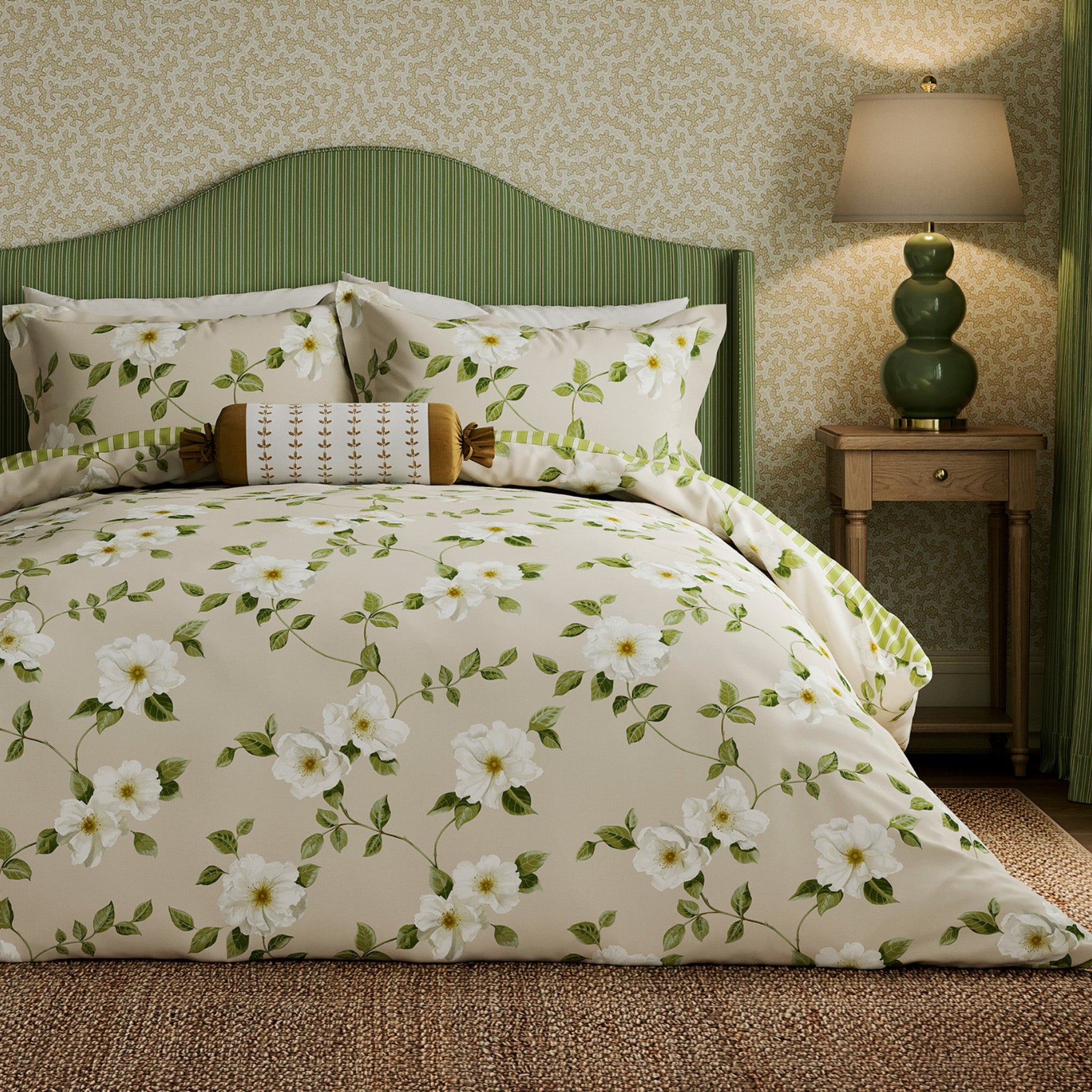 Poets Rose Duvet Cover Set in Linen