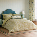 Tila Lime Duvet Cover Set in Gold