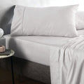 500 TC Cotton Sateen Flat Sheet in Silver