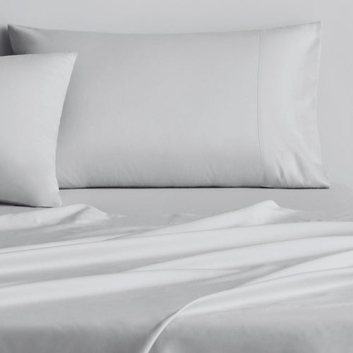 500 TC Cotton Sateen Duvet Cover in Silver