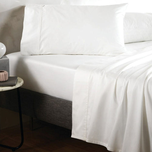 500 TC Cotton Sateen Duvet Cover in Snow