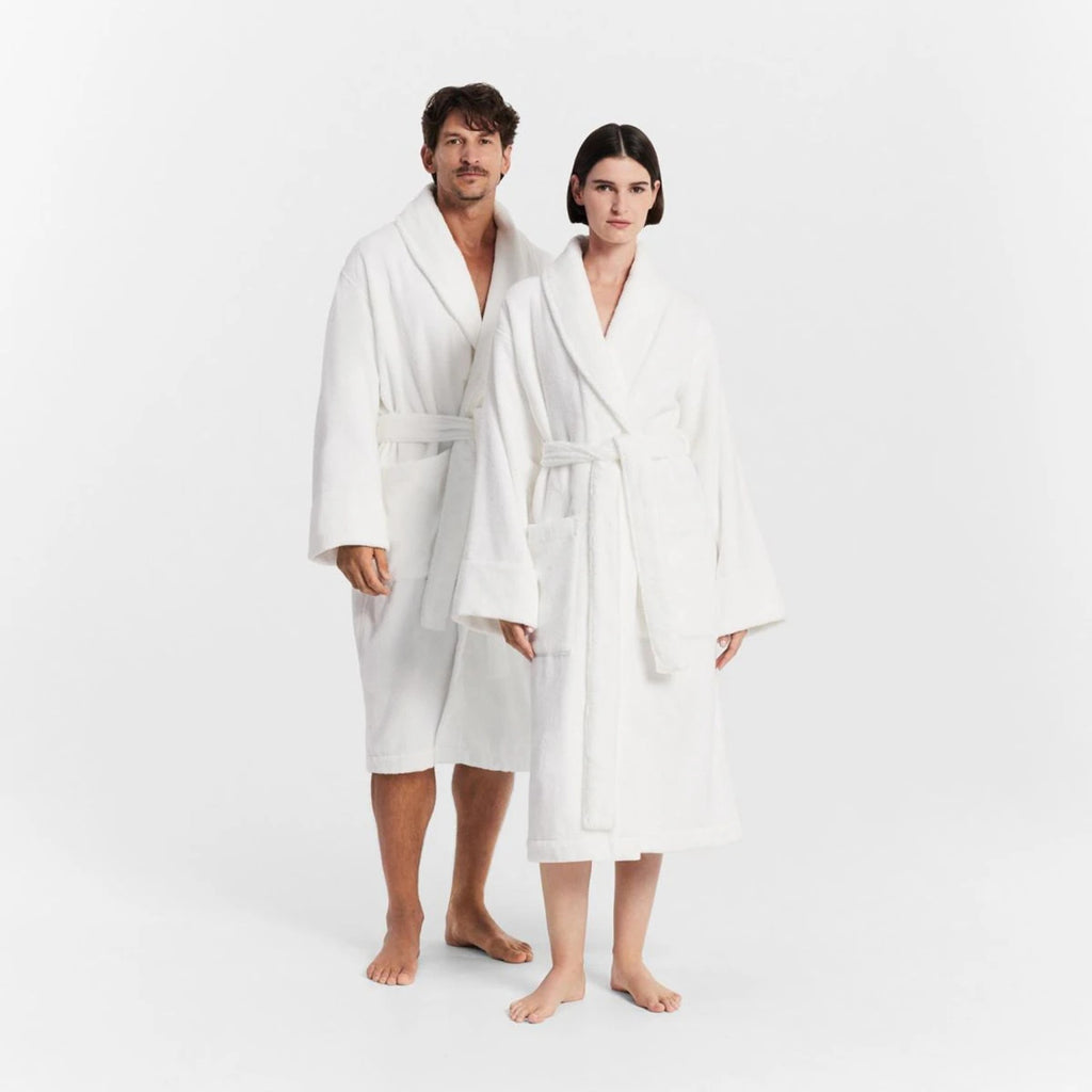 Aven Bath Robe in White