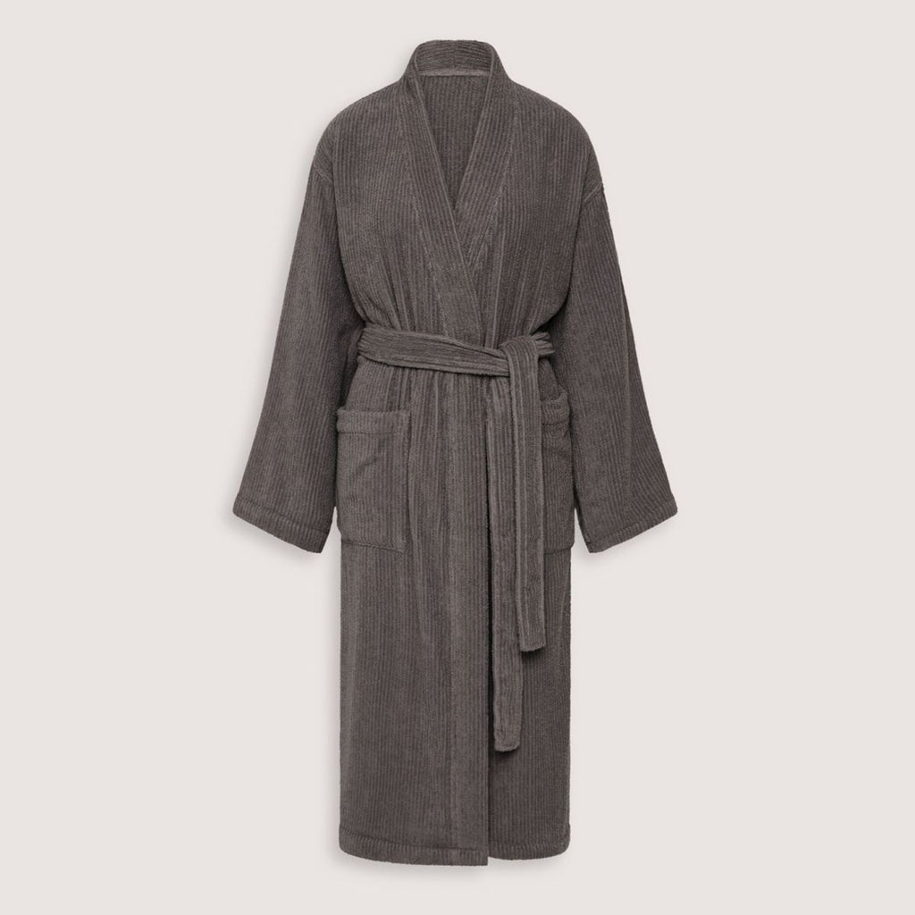 Living Textures Bathrobe in Granite