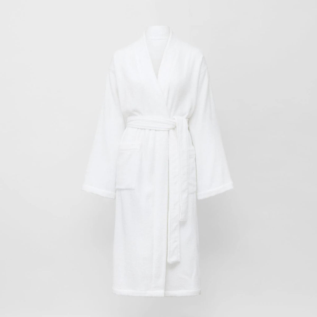 Living Textures Bathrobe in White