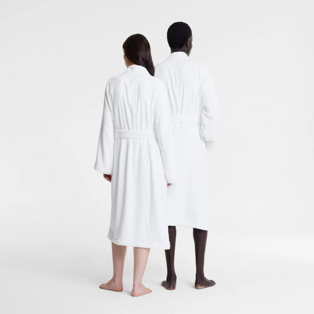 Living Textures Bathrobe in White